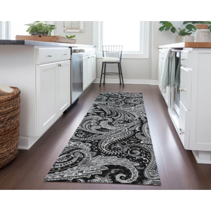 Chantille ACN654 Black 2'3" x 7'6" Rug