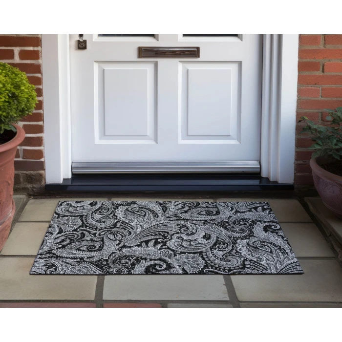 Chantille ACN654 Black 1'8" x 2'6" Rug