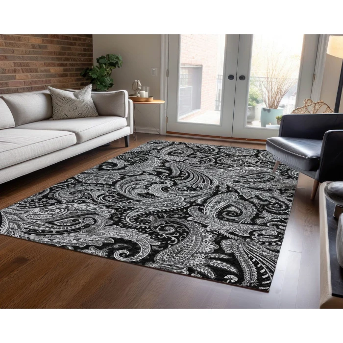 Chantille ACN654 Black 9' x 12' Rug