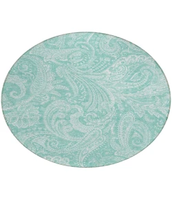 Addison Chantille ACN654 Teal 8 ft. x 8 ft. Round Rug