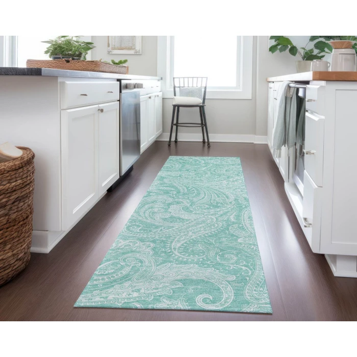 Chantille ACN654 Teal 2'3" x 7'6" Rug