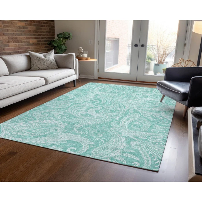 Chantille ACN654 Teal 9' x 12' Rug