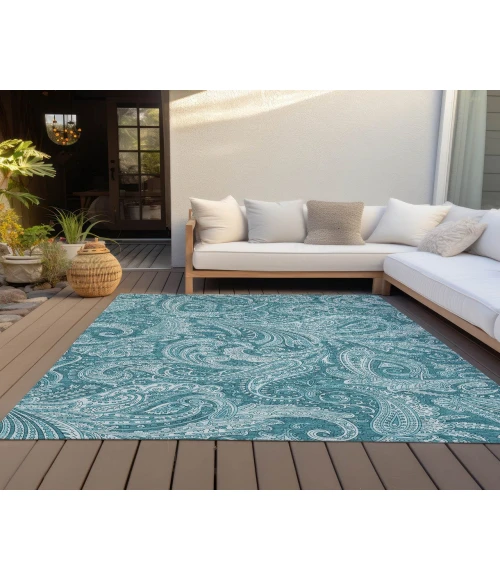 Chantille ACN654 Turquoise 5' x 7'6" Rug