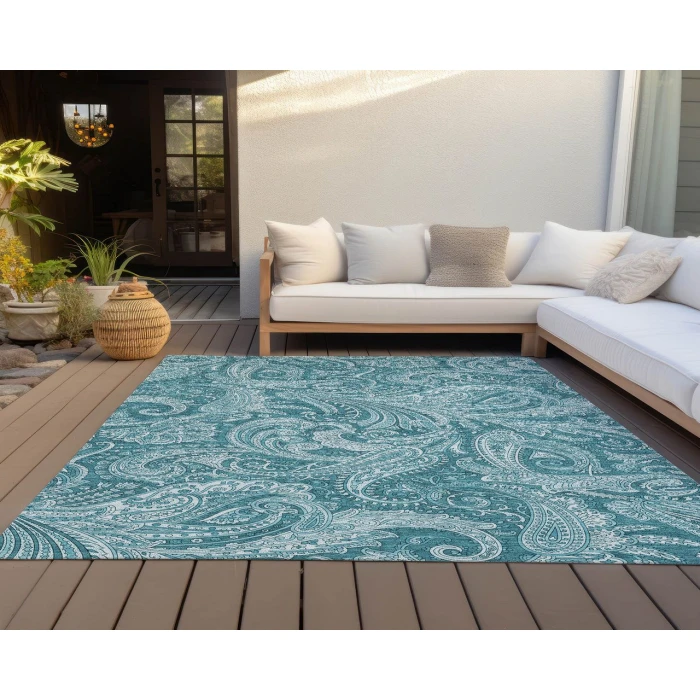 Chantille ACN654 Turquoise 8' x 10' Rug