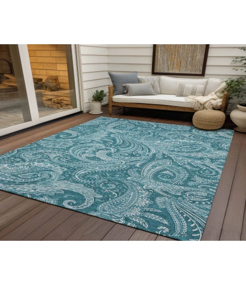 Chantille ACN654 Turquoise 5' x 7'6" Rug