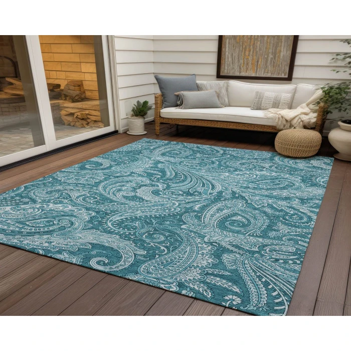 Chantille ACN654 Turquoise 8' x 10' Rug