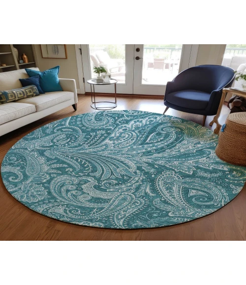 Chantille ACN654 Turquoise 8' x 8' Rug