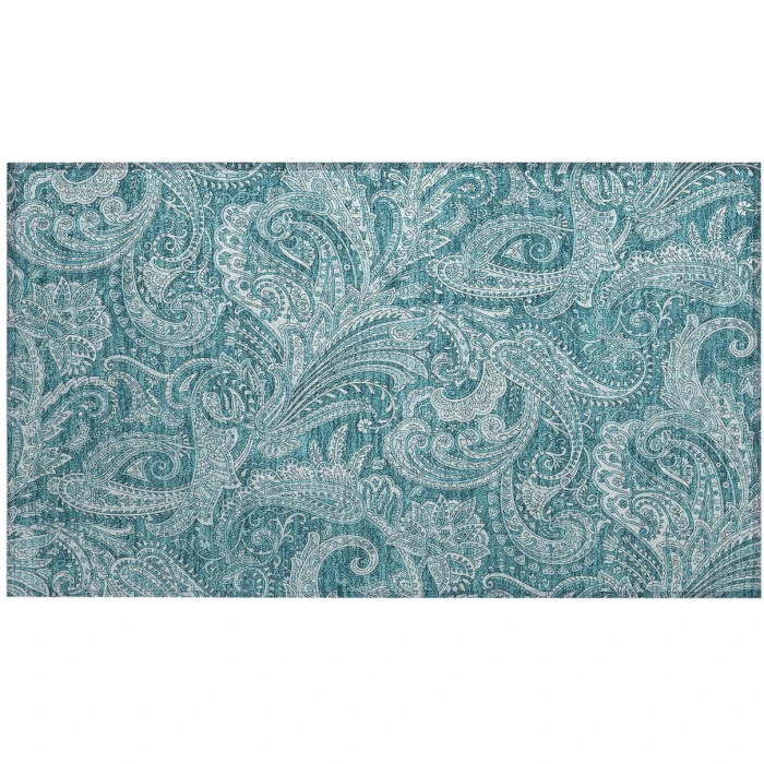 Chantille ACN654 Turquoise 1'8" x 2'6" Rug