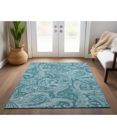 Chantille ACN654 Turquoise 5' x 7'6" Rug