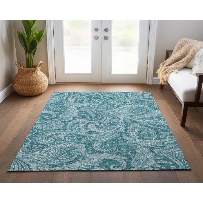 Chantille ACN654 Turquoise 8' x 10' Rug