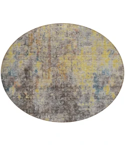 Addison Chantille ACN655 Mocha 8 ft. x 8 ft. Round Rug