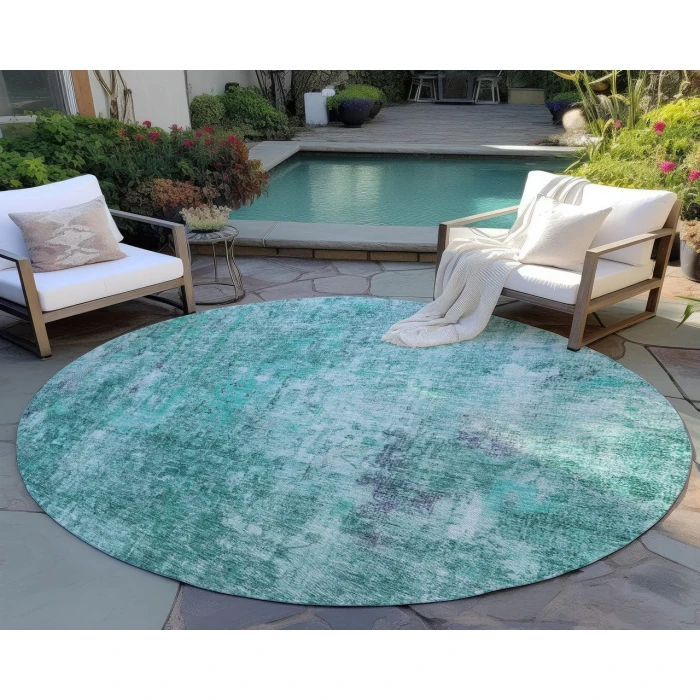 Chantille ACN655 Teal 8' x 8' Rug
