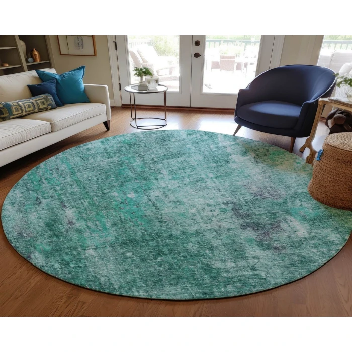 Chantille ACN655 Teal 8' x 8' Rug