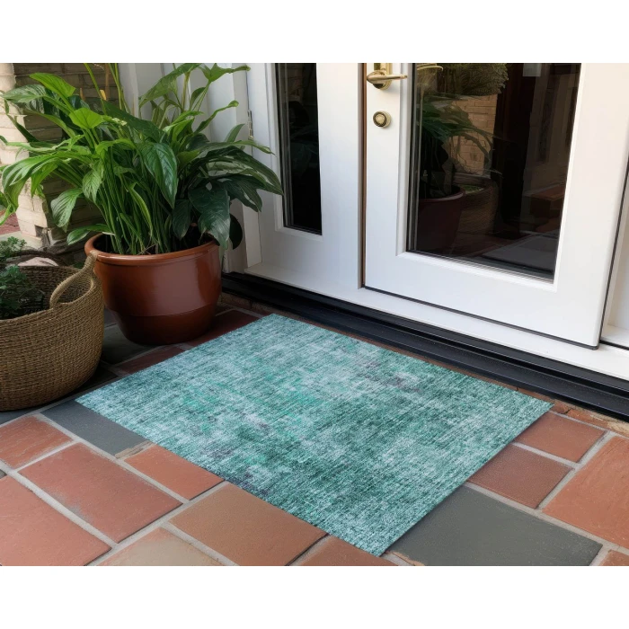 Chantille ACN655 Teal 1'8" x 2'6" Rug