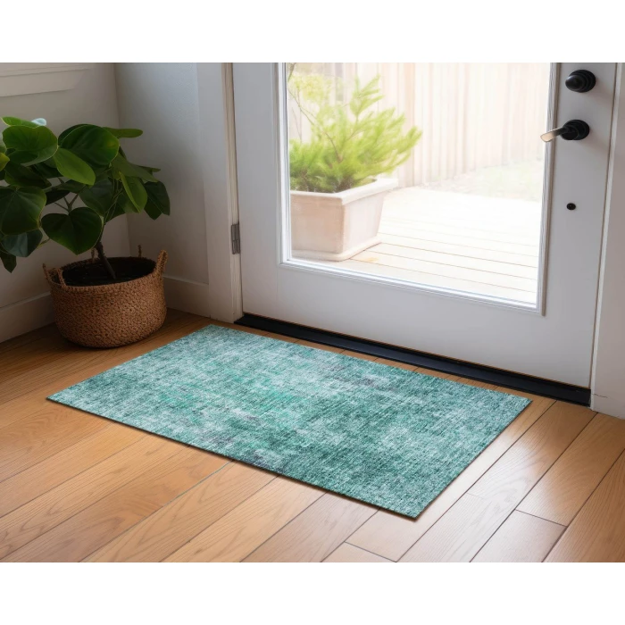 Chantille ACN655 Teal 1'8" x 2'6" Rug