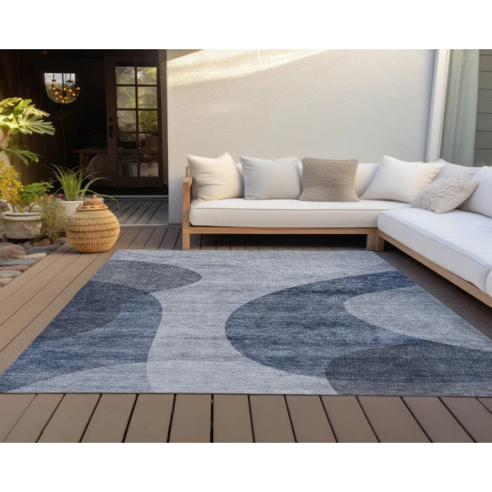 Chantille ACN657 Blue 3' x 5' Rug