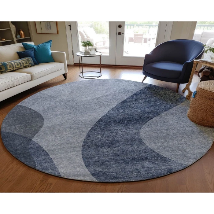 Chantille ACN657 Blue 8' x 8' Rug