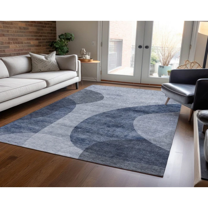 Chantille ACN657 Blue 3' x 5' Rug