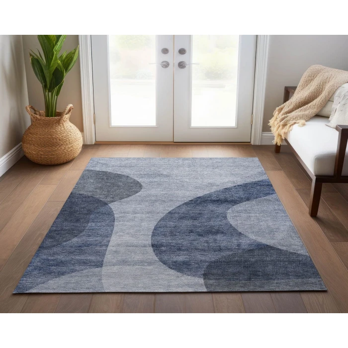 Chantille ACN657 Blue 3' x 5' Rug