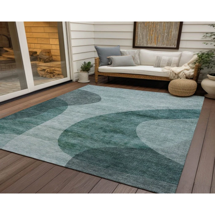 Chantille ACN657 Green 3' x 5' Rug