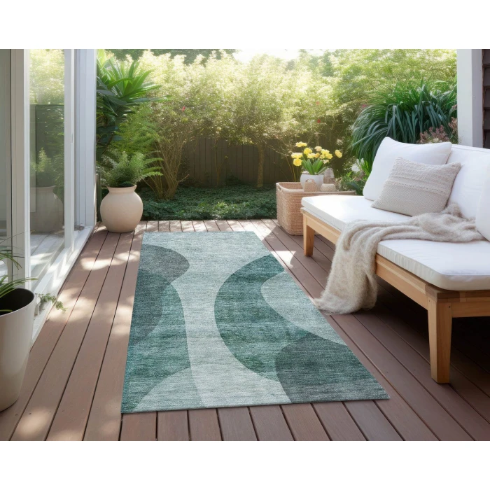 Chantille ACN657 Green 2'3" x 7'6" Rug