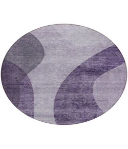 Addison Chantille ACN657 Purple 8 ft. x 8 ft. Round Rug