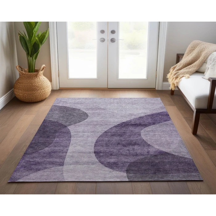 Chantille ACN657 Purple 5' x 7'6" Rug