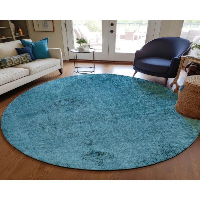 Chantille ACN658 Blue 8' x 8' Rug
