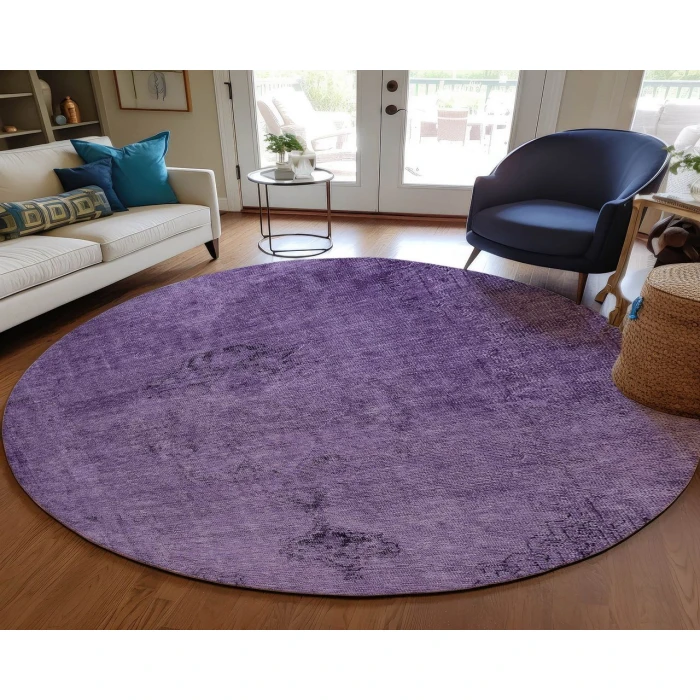 Chantille ACN658 Purple 8' x 8' Rug