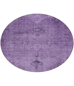 Addison Chantille ACN658 Purple 8 ft. x 8 ft. Round Rug
