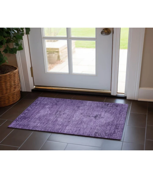 Chantille ACN658 Purple 1'8" x 2'6" Rug