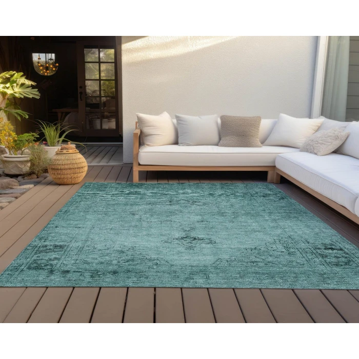 Chantille ACN658 Teal 5' x 7'6" Rug