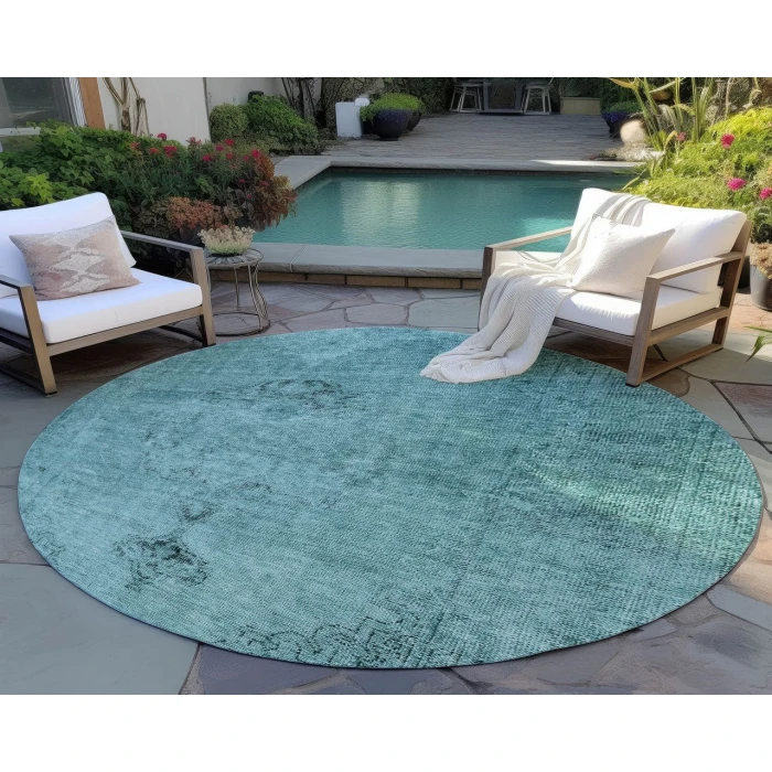 Chantille ACN658 Teal 8' x 8' Rug