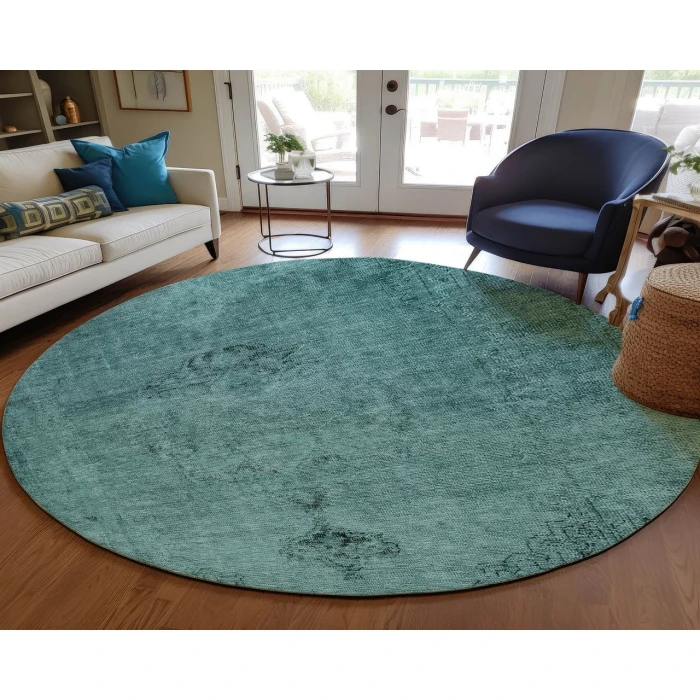 Chantille ACN658 Teal 8' x 8' Rug
