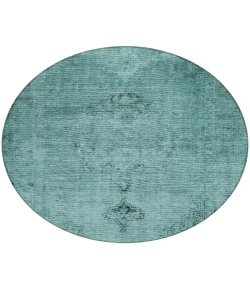 Addison Chantille ACN658 Teal 8 ft. x 8 ft. Round Rug