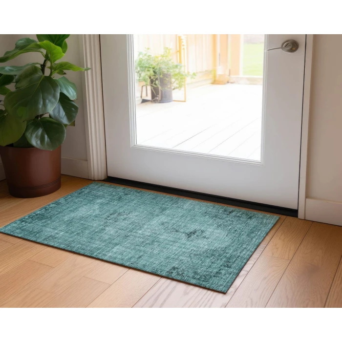 Chantille ACN658 Teal 1'8" x 2'6" Rug