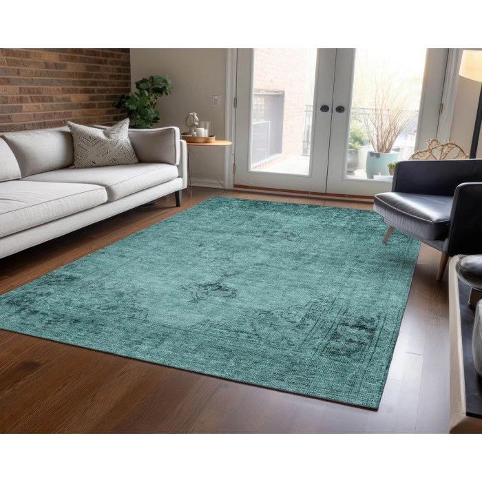 Chantille ACN658 Teal 5' x 7'6" Rug