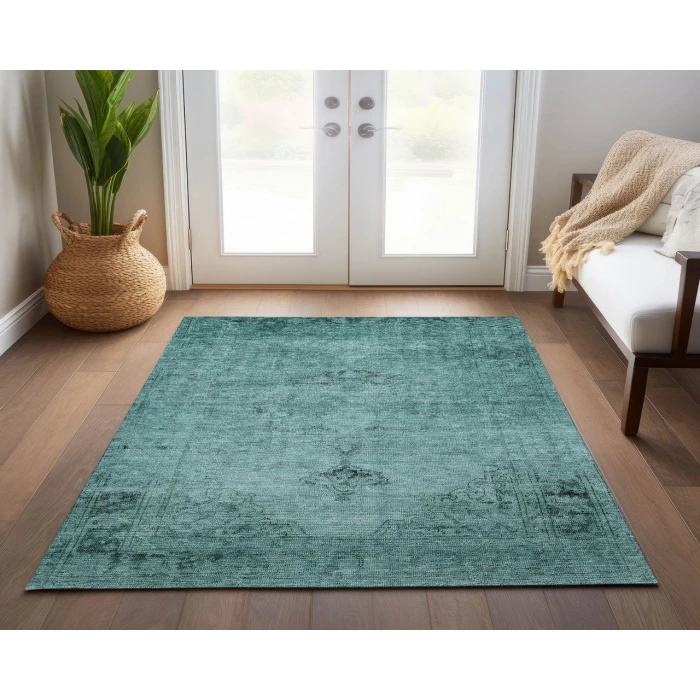 Chantille ACN658 Teal 5' x 7'6" Rug