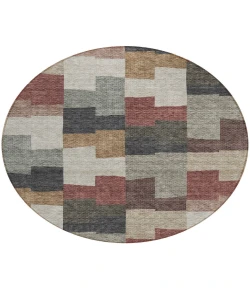 Addison Chantille ACN659 Paprika 8 ft. x 8 ft. Round Rug