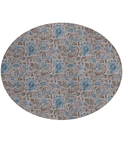 Addison Chantille ACN660 Mocha 8 ft. x 8 ft. Round Rug