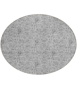 Addison Chantille ACN660 Silver 8 ft. x 8 ft. Round Rug