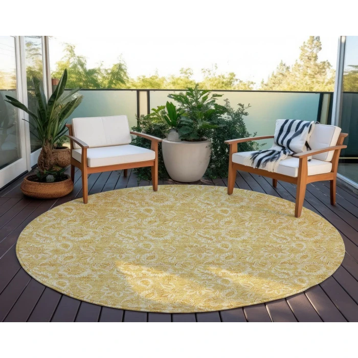 Chantille ACN661 Gold 8' x 8' Rug