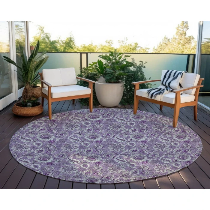 Chantille ACN661 Purple 8' x 8' Rug