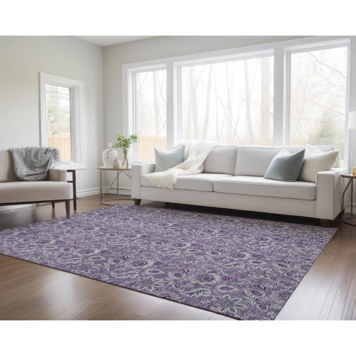 Chantille ACN661 Purple 8' x 10' Rug