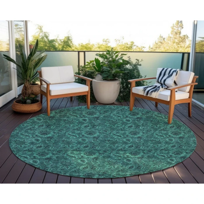 Chantille ACN661 Teal 8' x 8' Rug