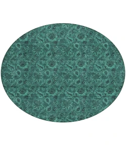 Addison Chantille ACN661 Teal 8 ft. x 8 ft. Round Rug