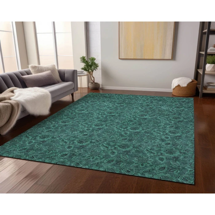 Chantille ACN661 Teal 2'6" x 3'10" Rug