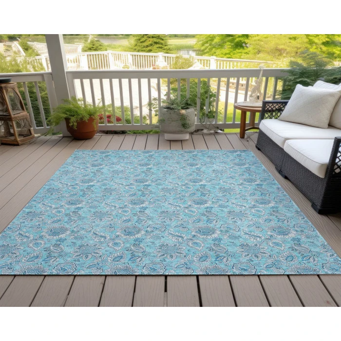 Chantille ACN662 Aqua 2'6" x 3'10" Rug