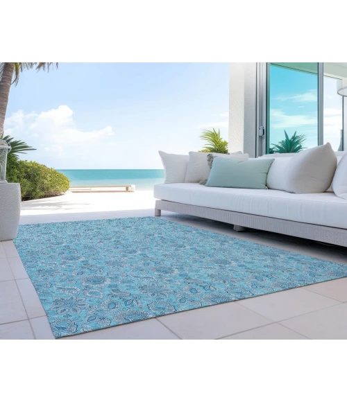 Chantille ACN662 Aqua 5' x 7'6" Rug