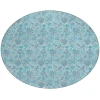 Addison Chantille ACN662 Aqua 8 ft. x 8 ft. Round Rug